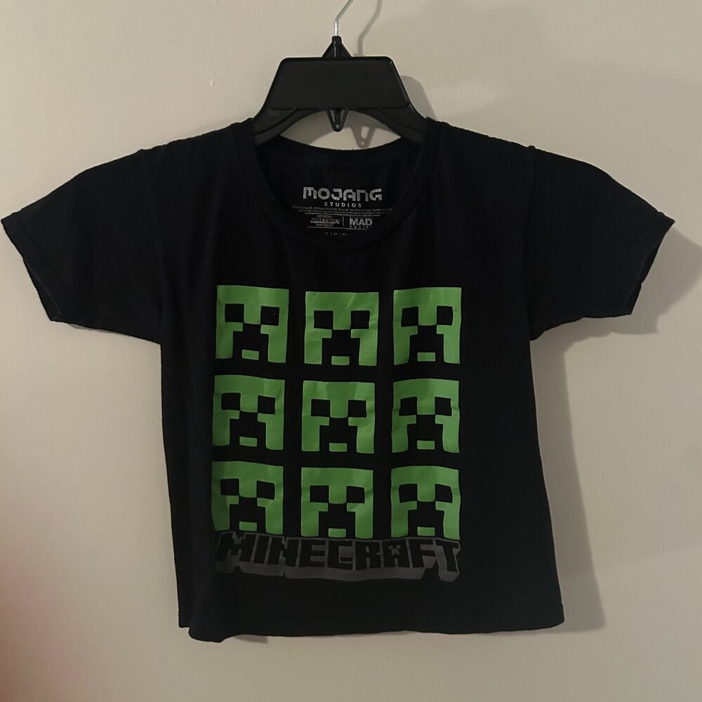 Minecraft Classic Creeper Shirt Youth 6/7